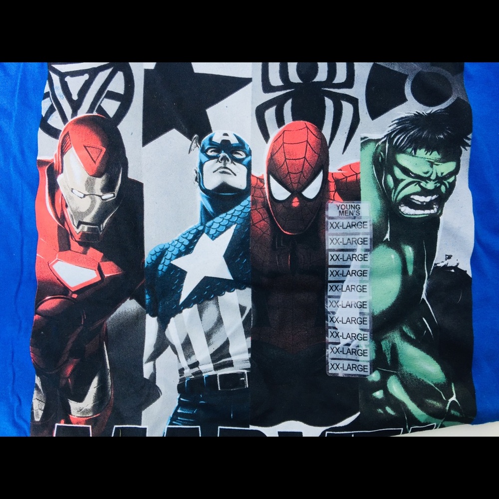 Marvel Avenger Royal Blue Short Sleeve T-Shirt 2XL